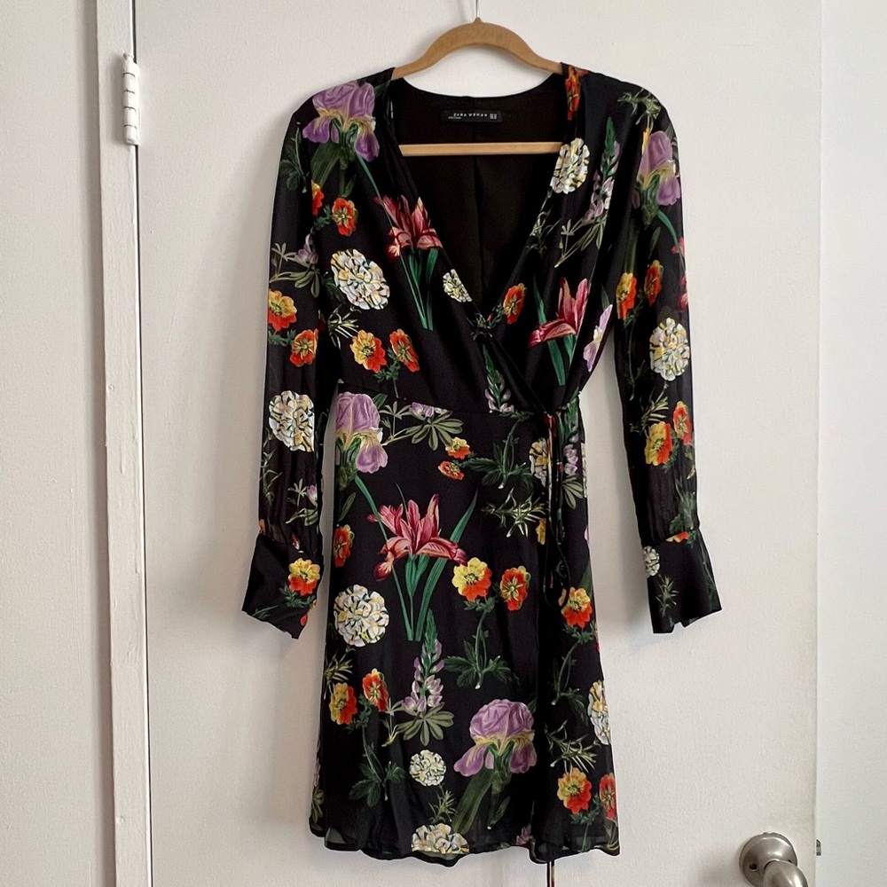 Zara Long-sleeved Wrap dress